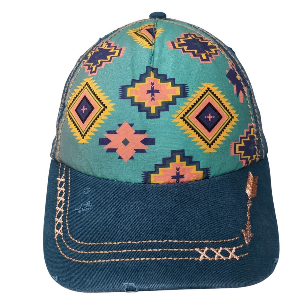 Catchfly Strapback 5 Panel Cap Multicolor One Size Adjustable Embroidered Cotton